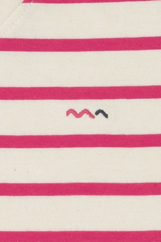 Camiseta Ecofek - Blanco y rosa