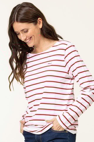 Camiseta Pacage - Blanco y rojo