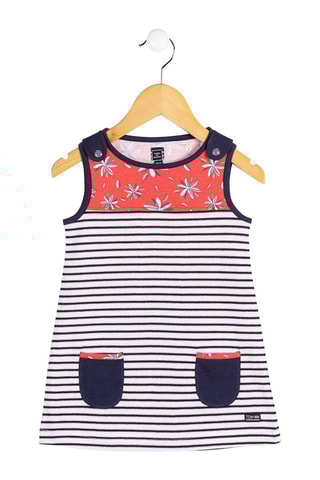 Túnica Weby - Blanco, azul y rosa