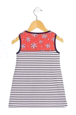 Túnica Weby - Blanco, azul y rosa