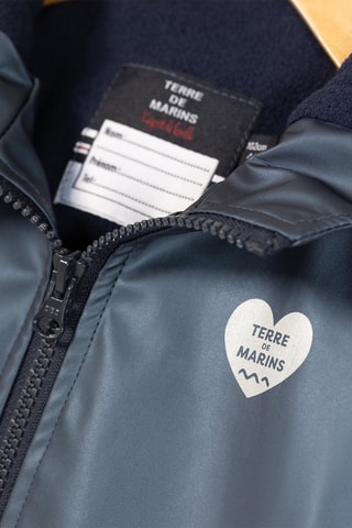 Impermeable con capucha Pizol - Azul