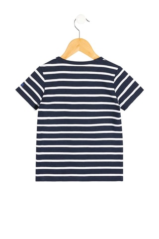 Camiseta - Blanco y azul