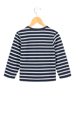 Camiseta - Blanco y azul