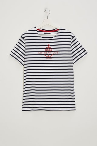 Camiseta Eluxor - Blanco, negro y naranja