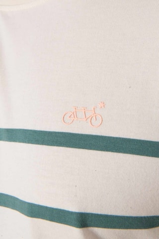 Camiseta - Blanco y verde