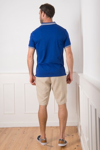 Polo - Blanco y azul