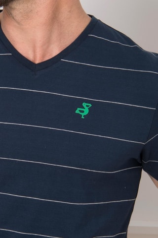 Camiseta - Blanco, azul y verde