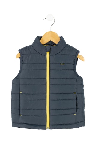 Chaleco Aginie - Blanco y azul