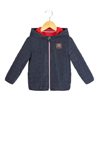 Chaqueta con capucha - Azul