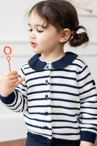 Vest - Wit - Wit en blauw