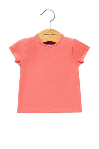 Camiseta y pelele - Beige, amarillo y rosa