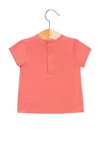 Camiseta y pelele - Beige, amarillo y rosa