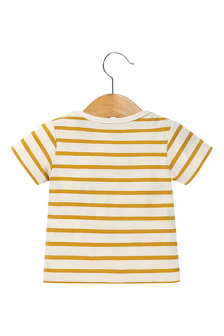 T-shirt Ecomixte - Ecru en Geel - Terre de Marins - Beige en geel