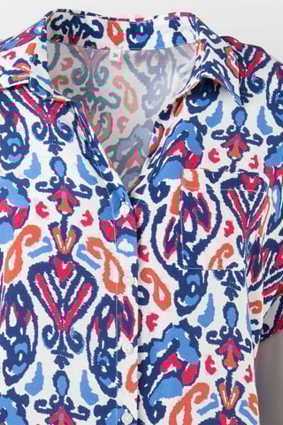 Camisa Elapy - Blanco, rojo y azul