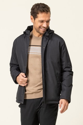 Chaqueta con capucha - Negro