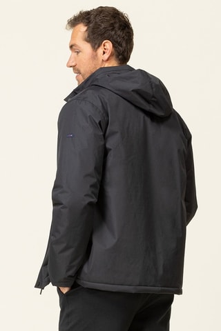 Chaqueta con capucha - Negro
