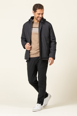 Chaqueta con capucha - Negro