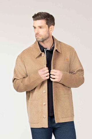 Chaqueta de terciopelo - Beige