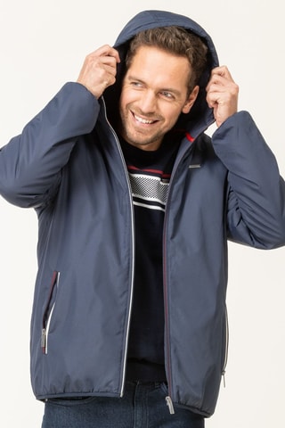 Chaqueta con capucha - Azul