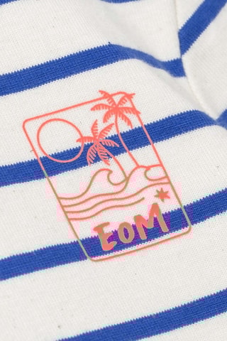 Camiseta - Blanco y azul