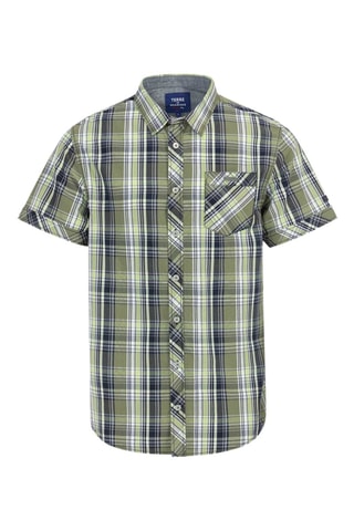 Camisa Ecaro - Blanco, negro y verde