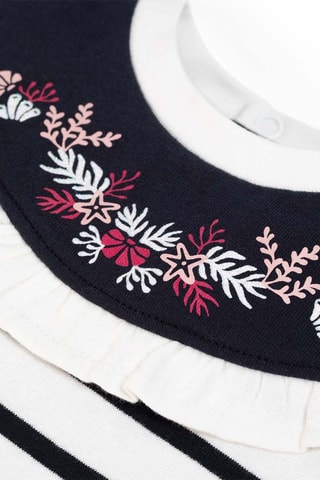 Vestido Dirali - Blanco, rojo y azul