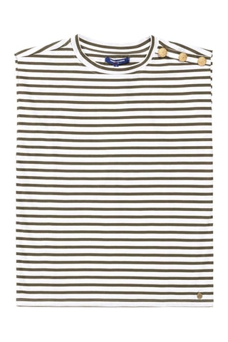 Camiseta Taura - Blanco y verde