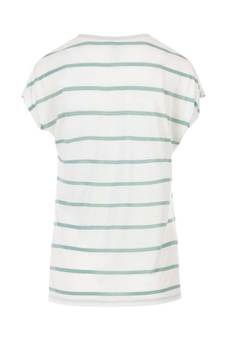 Camiseta Abe - Blanco y verde