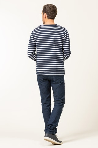 Camiseta - Blanco y azul