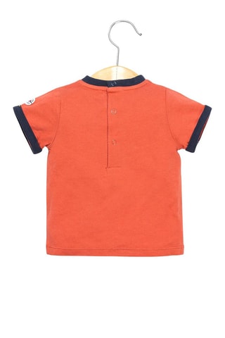 Camiseta y peto Igori - Azul y naranja