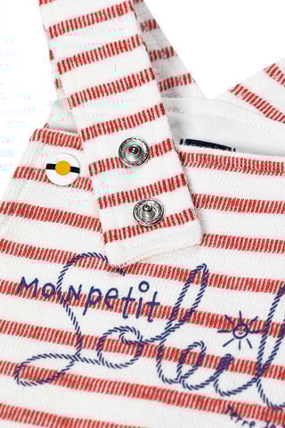 Camiseta y peto Ikalou - Rojo y azul