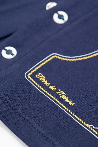 Camiseta y short Rapla - Azul y amarillo