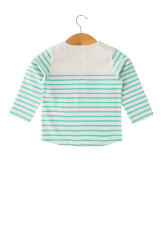 Camiseta - Blanco y azul