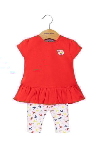 Camiseta y pantalón Runi - Rojo