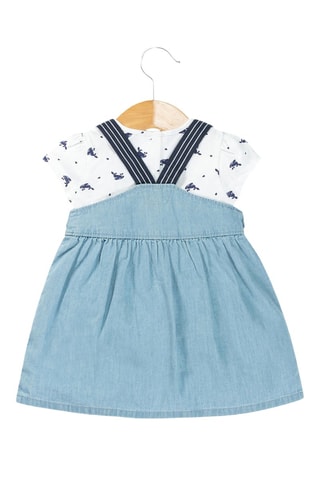 Pichi y camiseta Roby - Blanco y azul