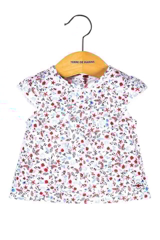 Tuniek - Wit - Wit, rood en blauw