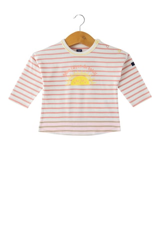 T-shirt - Wit - Rood, geel en wit