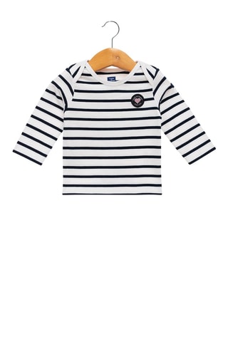 T-shirt - Wit - Wit en zwart