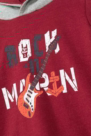 Sudadera con capucha - Rojo