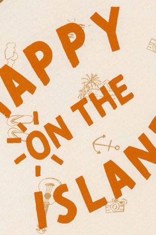 Camiseta Asop - Blanco y naranja