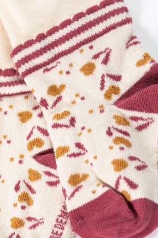 Panty - Ecru - Rood, geel en wit