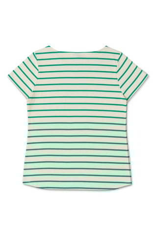 Camiseta Seily - Blanco y verde