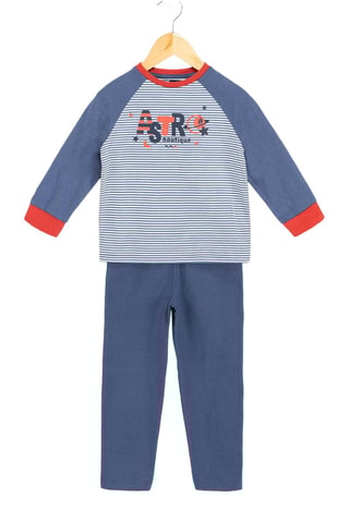 Pijama - Blanco, azul y rojo