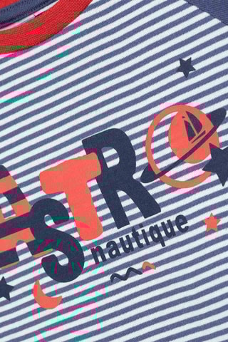 Pijama - Blanco, azul y rojo