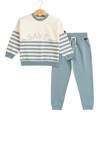 Sudadera y pantalón de chándal - Verde