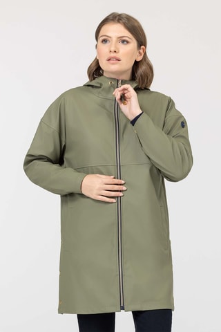 Impermeable con capucha - Verde