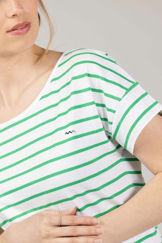 Camiseta - Blanco y verde