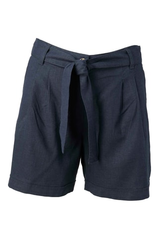 Short de lino - Azul