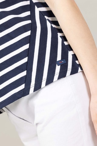 Camiseta - Blanco y azul