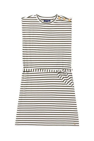 Vestido Ronron - Blanco y verde